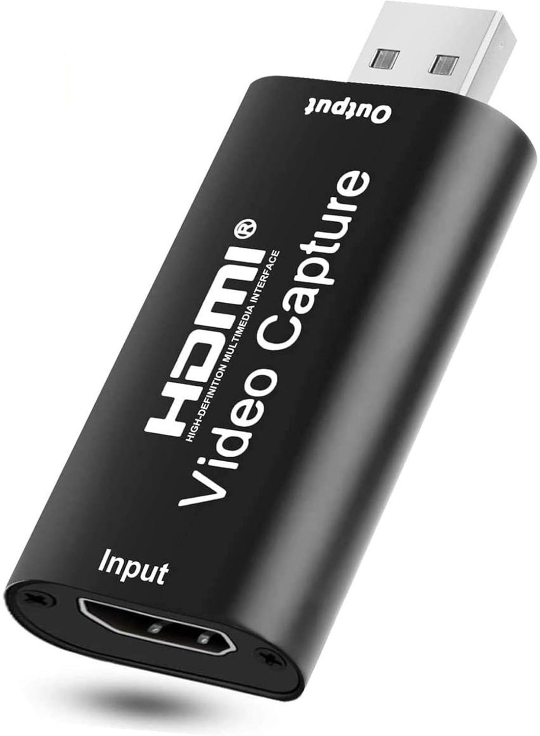 Salab 4K HDMI Video Capture Card, Cam Link Card Game Audio Adapter HDMI to USB 2.0 Record Capture Device for Streaming, Live Broadcasting, Video Conference, Teaching, Gaming